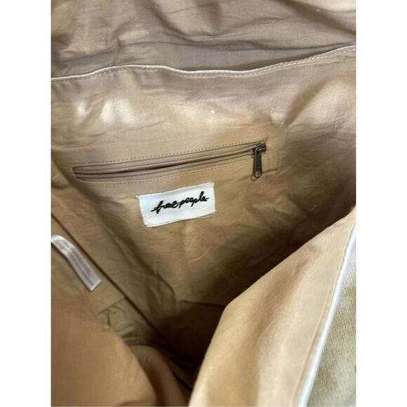 Free People Patchwork Crossbody Bag - Blue and Tan - Picture 8 of 9